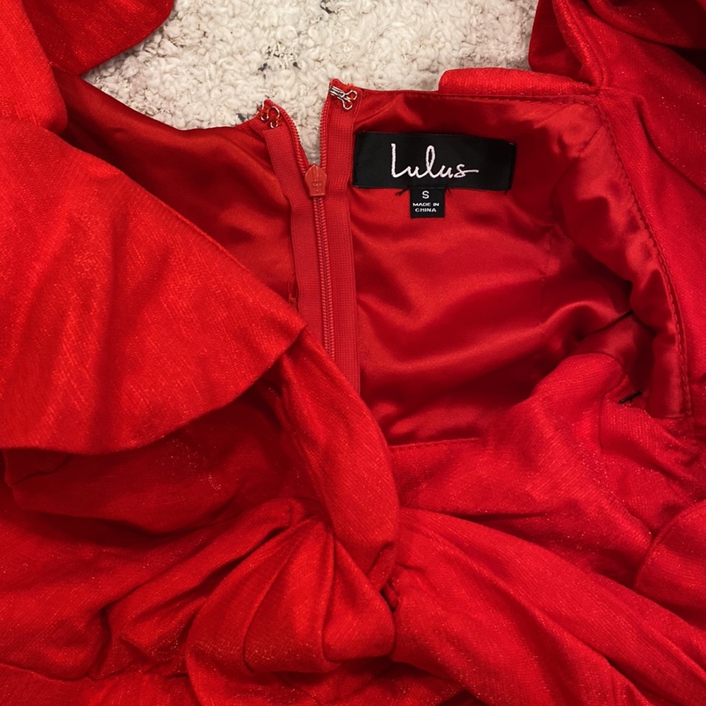 Lulus Gorgeous Holiday Ruffle Jumpsuit - Picture 4 of 9